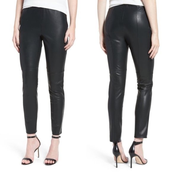 NWT Cupcakes & Cashmere Cedric Faux Leather Pants - Picture 1 of 7